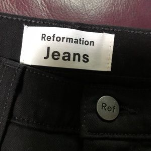 Reformation black jeans Size 27